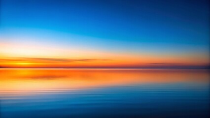 Fototapeta premium Serene Abstract Background: Warm Orange and Cool Blue Gradient Minimalist Photography