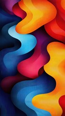 Abstract Art With Vibrant, Swirling Colors Creating A Dynamic And Energetic Feel.