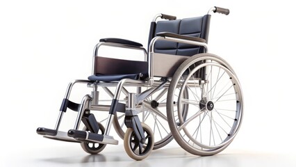 Wheelchair on White Background