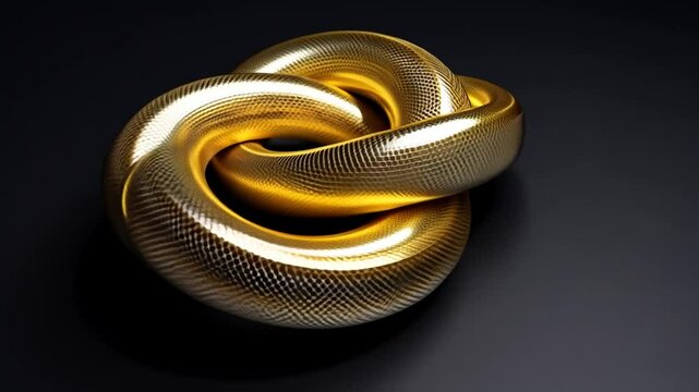 Python Weaving Intricate Knot From Top View