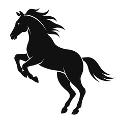 Horse  Silhouette vector illustration.