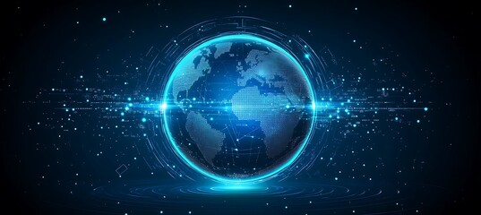 Obraz premium Abstract earth background. Modern Communication concept