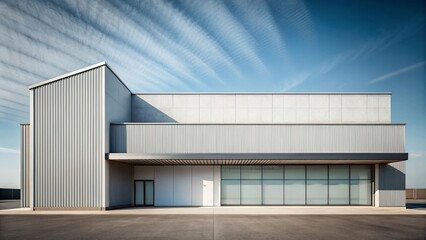 Fototapeta premium Shopping Addiction: Line Art Minimalist Shop Building Architectural Photography