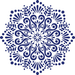 Beautiful flower art and mandala vector design