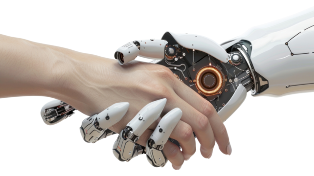 PNG human-robot handshake future technology