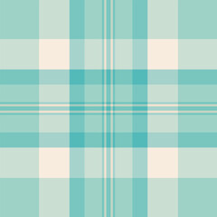 Marriage seamless fabric texture, tissue pattern tartan background. Contour vector plaid textile check in light and pale teal colors.