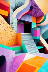 Whimsical Geometric Fun in Color