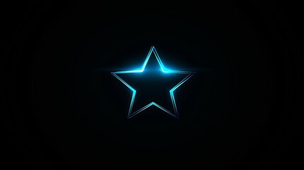 shining star on a black background. a nice wall paper