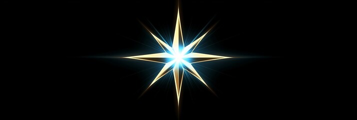 shining star on a black background. a nice wall paper