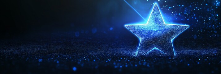 shining star on a black background. a nice wall paper