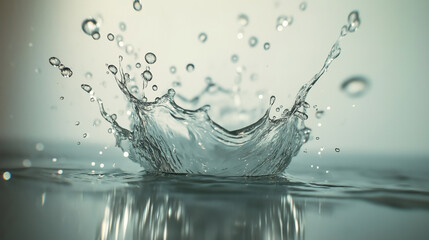 A captivating water splash 
