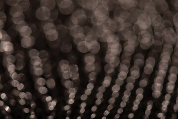 Abstract Bokeh Background: Dark Grey Lights