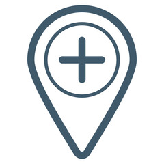 Fototapeta premium Add Location Icon Element For Design