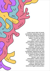 Colorful abstract background design for text, poster, cover book, media printing, or home decoration 