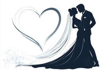 Elegant Minimalist Wedding Silhouettes