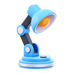 desk lamp isolated on white