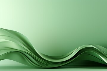 Abstract Green Wave