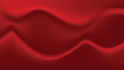 Red silk satin fabric texture background vector illustration