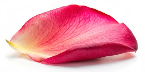 Single Rose Petal, Pink, White, Gradient, Closeup