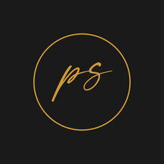 Elegant and luxurious initials logo design