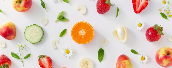 Healthy food background