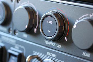 Macro of ventilation controls in a new vehicle