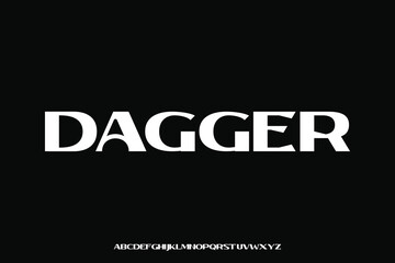 Display alphabet font vector design suitable for headline, logo, poster, magazine and many more