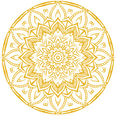 Beautiful flower art and mandala vector design