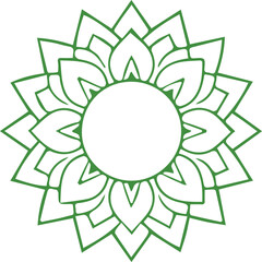 Beautiful flower art and mandala vector design