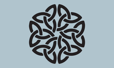  Celtic Knot Silhouette illustration ;illustration, vector, celtic knot, celtic style, in silhouette, pattern, green color, luck, no people, clover, celtic cross, irish culture, st. patrick's day, cl