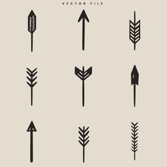 Vector Icons for Arrows in Different Directions