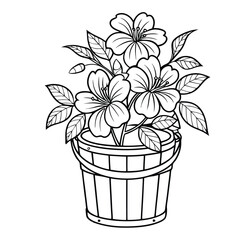  coloring pages of a delicate bell-shaped flower, flower, Art & Illustration