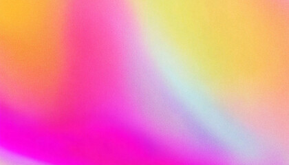 Obraz premium Gradient background blends bright pink and yellow creating a textured surface with a noise effect
