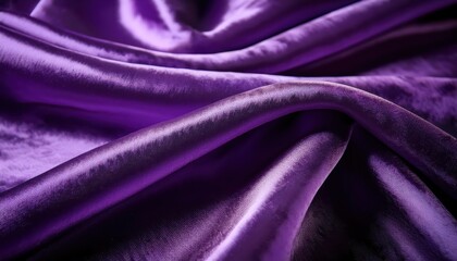 Stunning Closeup of Rich Purple Velvet Fabric, Revealing Textured Depth and Luxurious Aesthetics, Perfect for HighEnd Fashion or Interior Design Showcases.