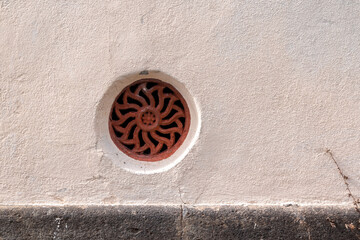 Detail of a aeration grate, Funchal, Madeira