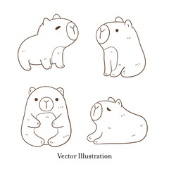 Capybara Doodle Collection