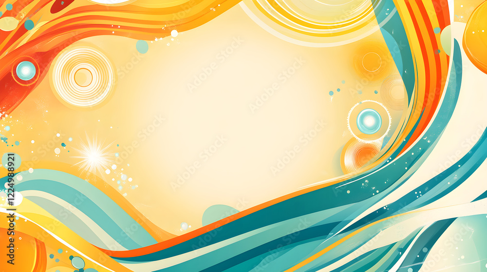 Canvas Prints abstract background in summer concept using vibrant colors reminiscent of sunshine and beach atmosph