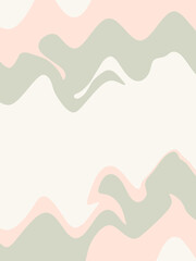 Green yellow doodle abstract background. Illustration for banner, poster, card