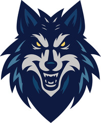 Fierce Wolf Mascot Logo Icons – Powerful and Aggressive Vector Illustration