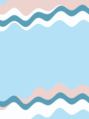 Blue beige green abstract background. Illustration for banner, poster, card