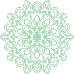 Beautiful flower art and mandala vector design