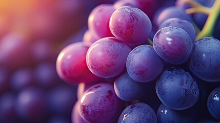 Rich grape purple background with soft lighting gradients.