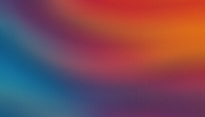 Obraz premium Retro wave grain gradient background with noise texture creates nostalgic 70s look, vintage aesthetic, perfect for poster design, banner template, web header, or creative digital layout