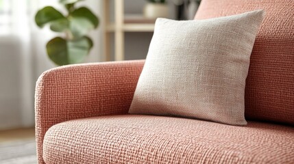 Subtle textured pink canvas with visible fibers and a matte finish.