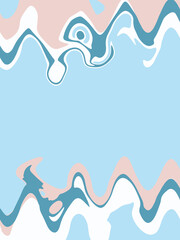 Blue beige green abstract background. Illustration for banner, poster, card