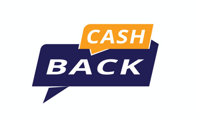 Cash back - Banner poster or tag set for shop icon. vector design element.