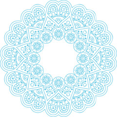 Beautiful flower art and mandala vector design