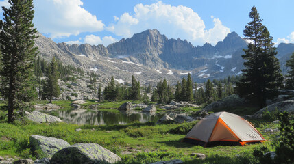 Exciting mountain hiking adventure rocky mountains travel guide outdoor panoramic view nature exploration
