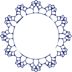 Beautiful flower art and mandala vector design