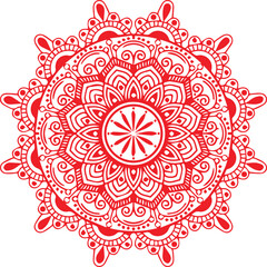 Beautiful flower art and mandala vector design